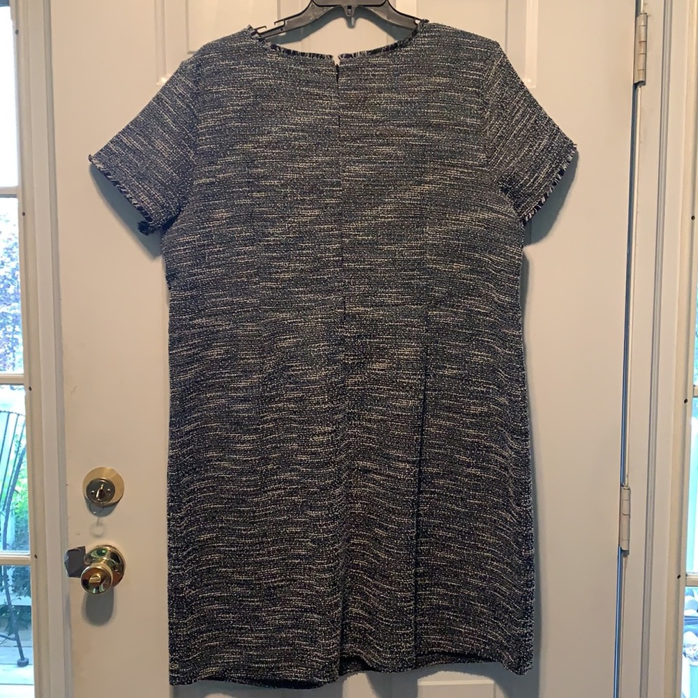 NWT LOFT plus textured shift dress with pockets - Picture 5 of 5